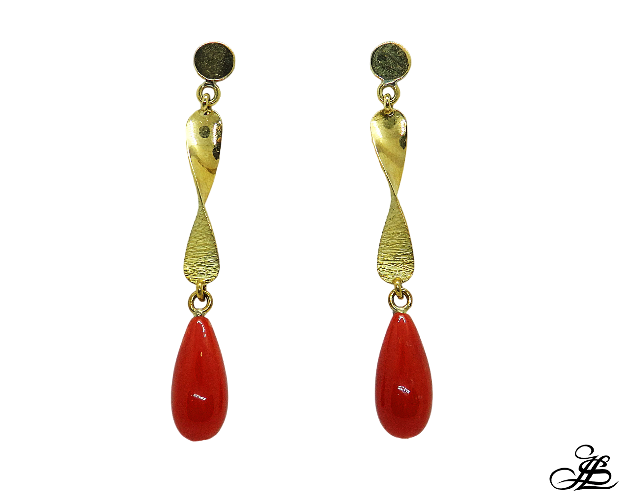 Pendientes con corales