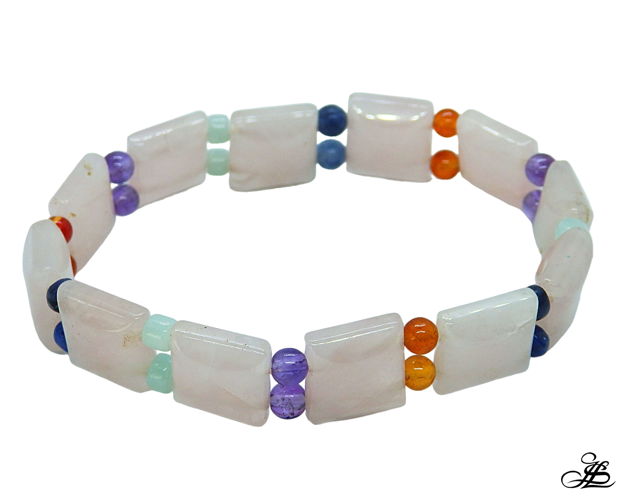 Pulsera con cuarzos y piedras naturales